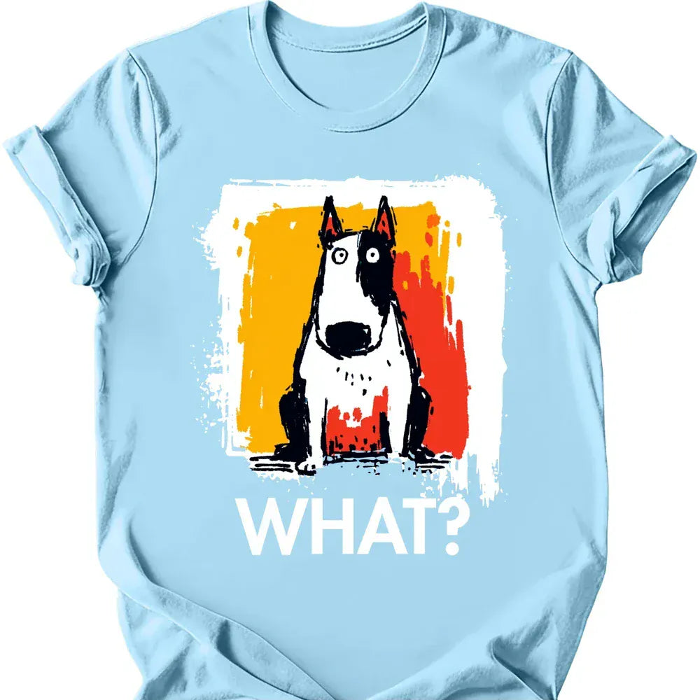 Bull Terrier what dog tee light blue color