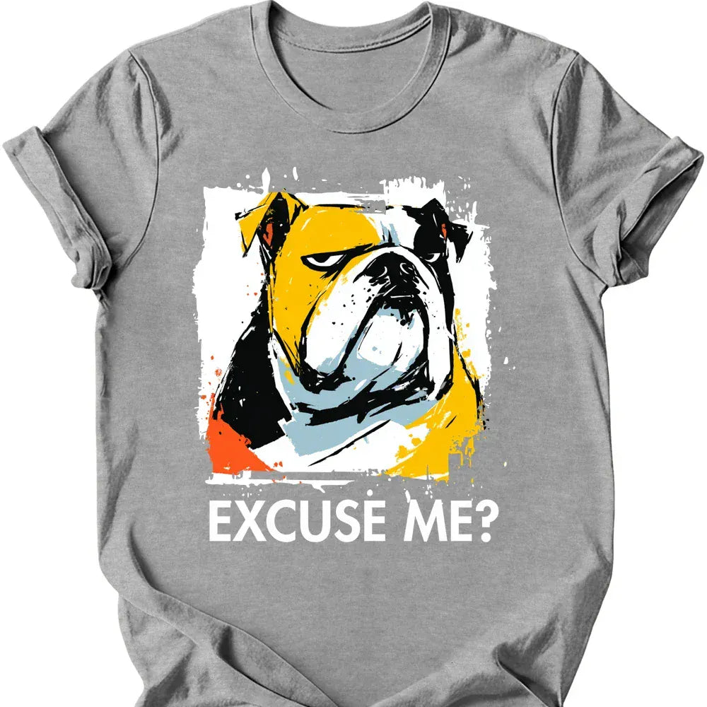 Bulldog excuse me tee sport grey
