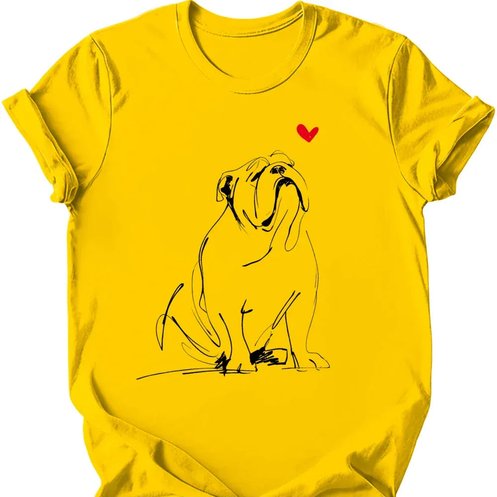 Bulldog sketch tee daisy