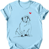 Bulldog - Sketch Dog T-Shirt