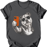 Bulldog - Selfie Dog T-Shirt