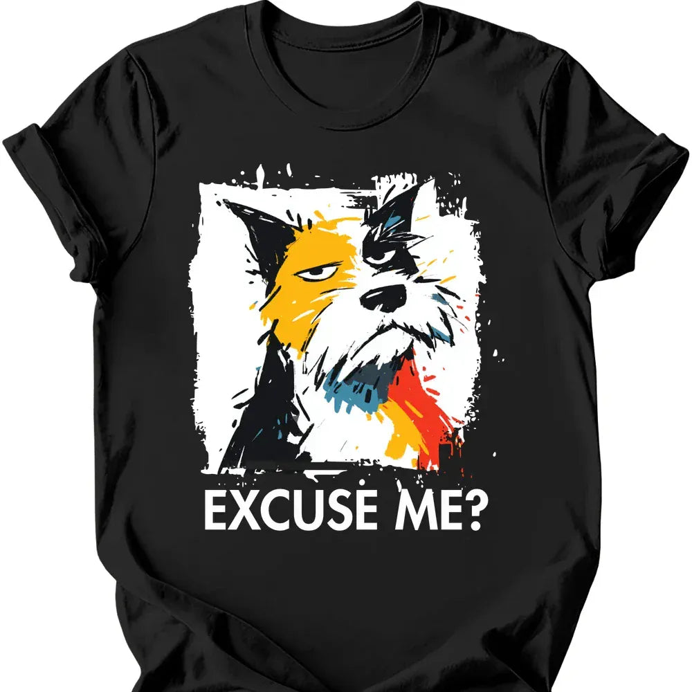 Cairns Terrier excuse me tee black
