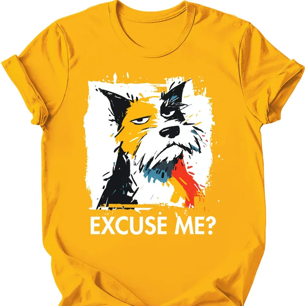 Cairns Terrier excuse me tee gold