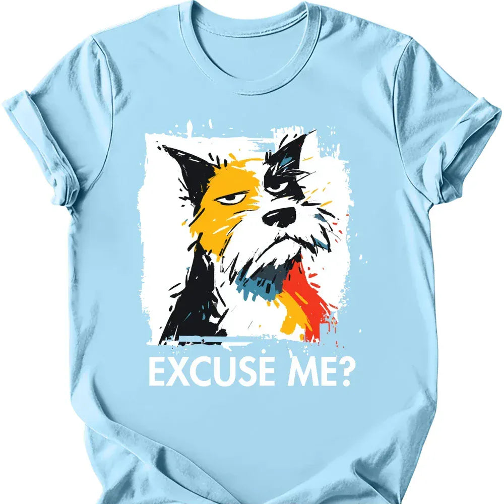 Cairns Terrier excuse me tee light blue
