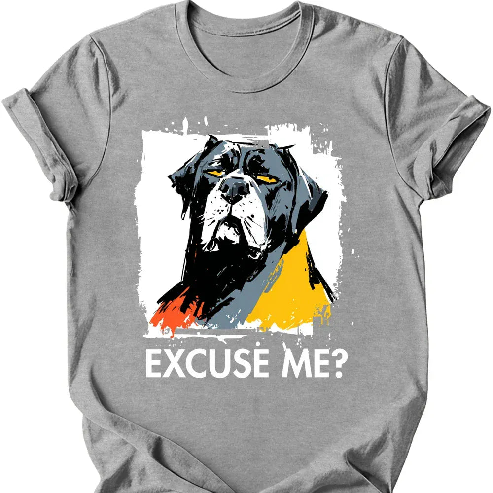 Cane Corso excuse me tee sport grey