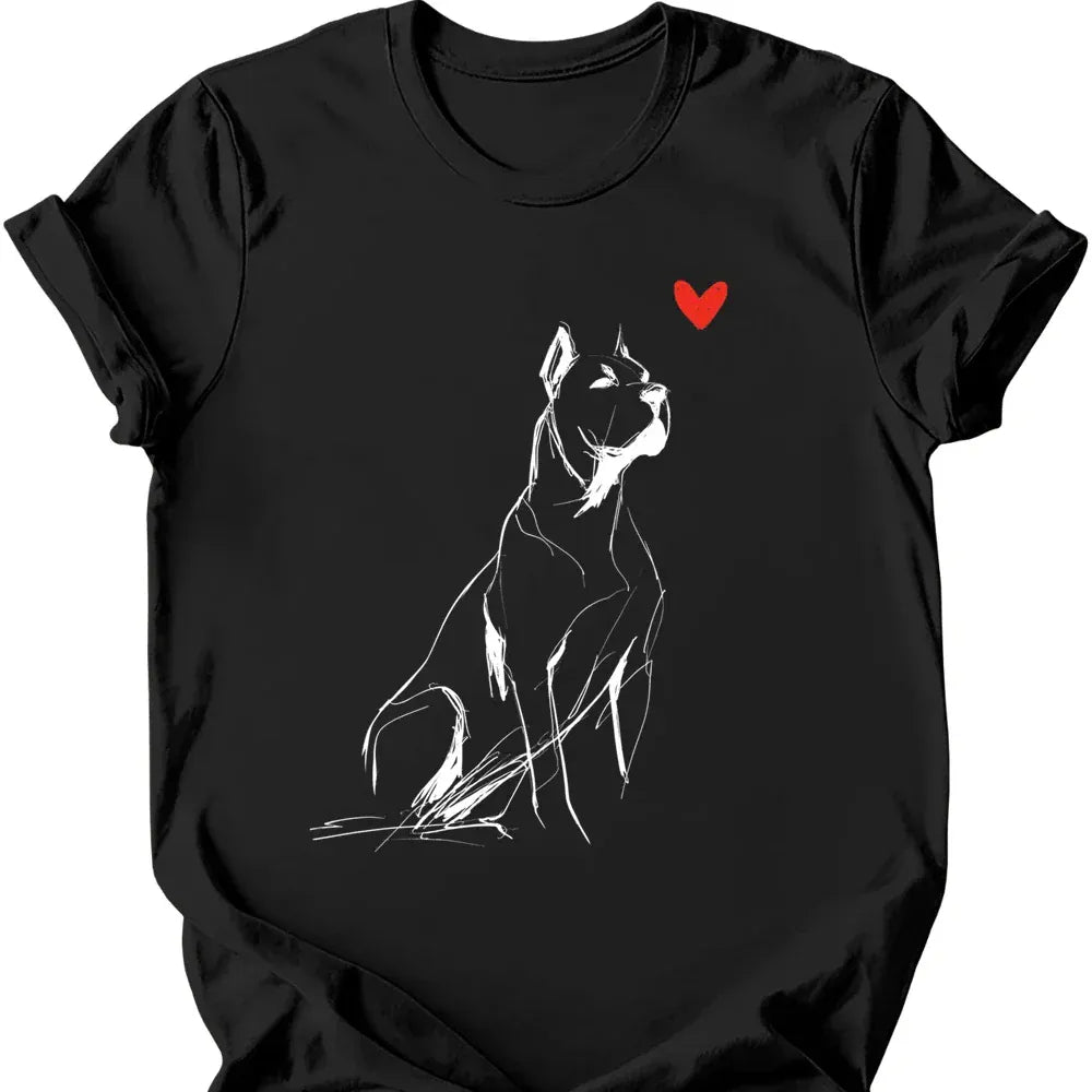 Cane Corso sketch tee black