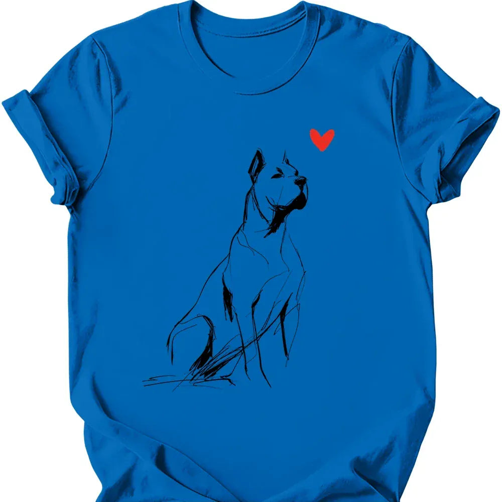 Cane Corso sketch tee royal