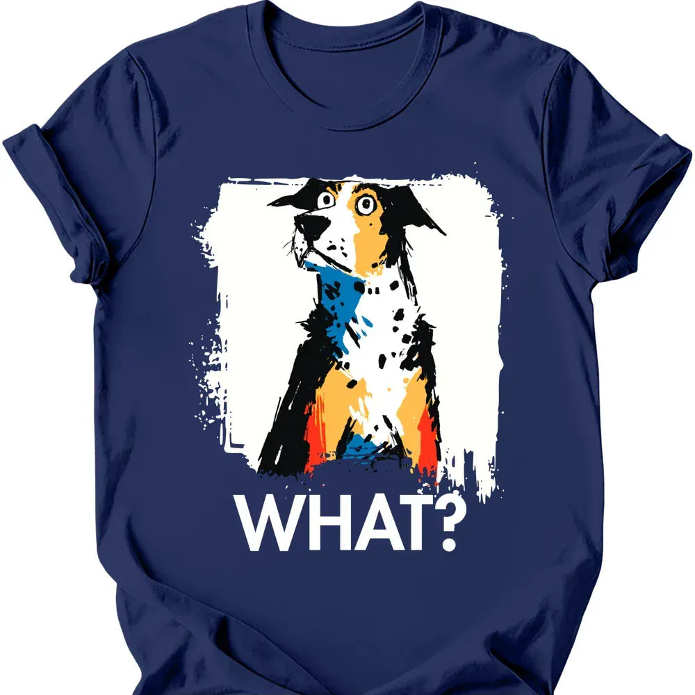 Catahoula Leopard Dog what tee navy