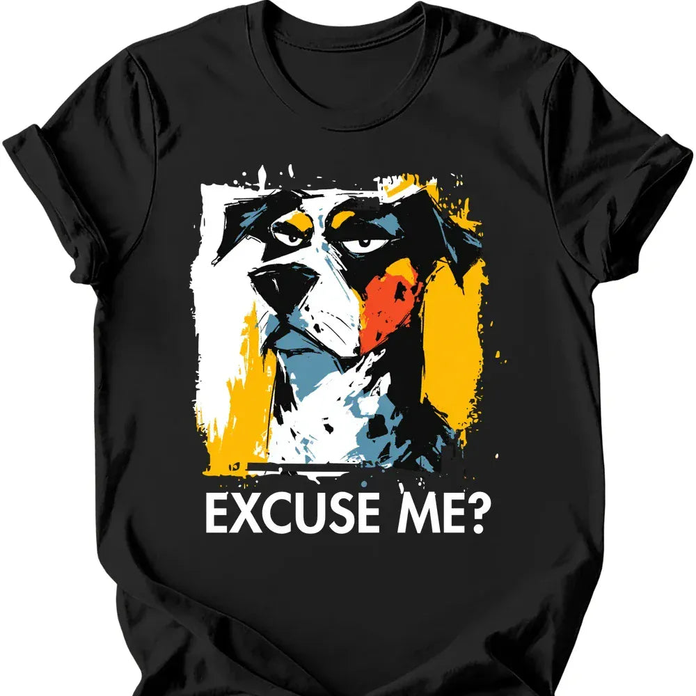 Catahoula Leopard excuse me tee black