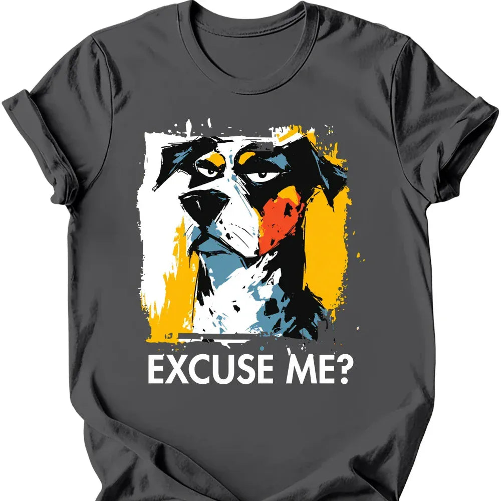 Catahoula Leopard excuse me tee charcoal