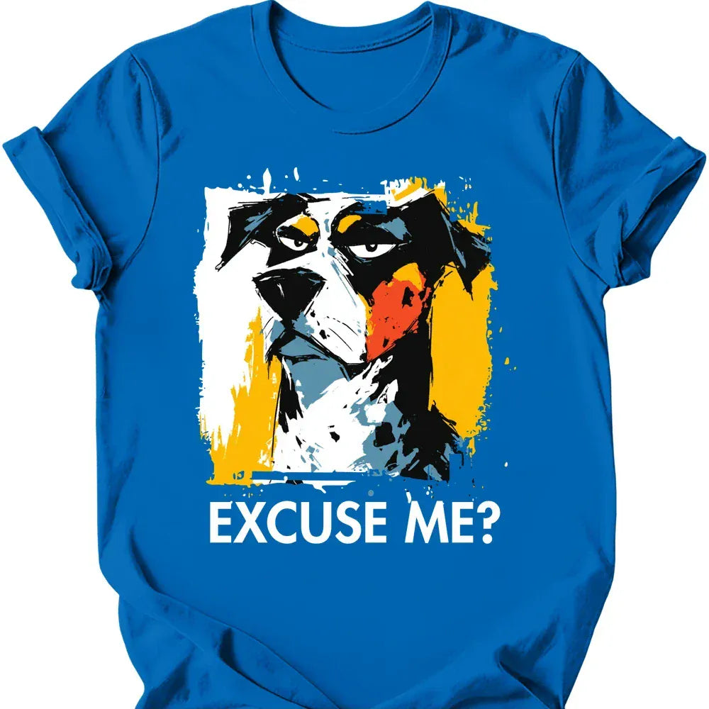 Catahoula Leopard excuse me tee royal