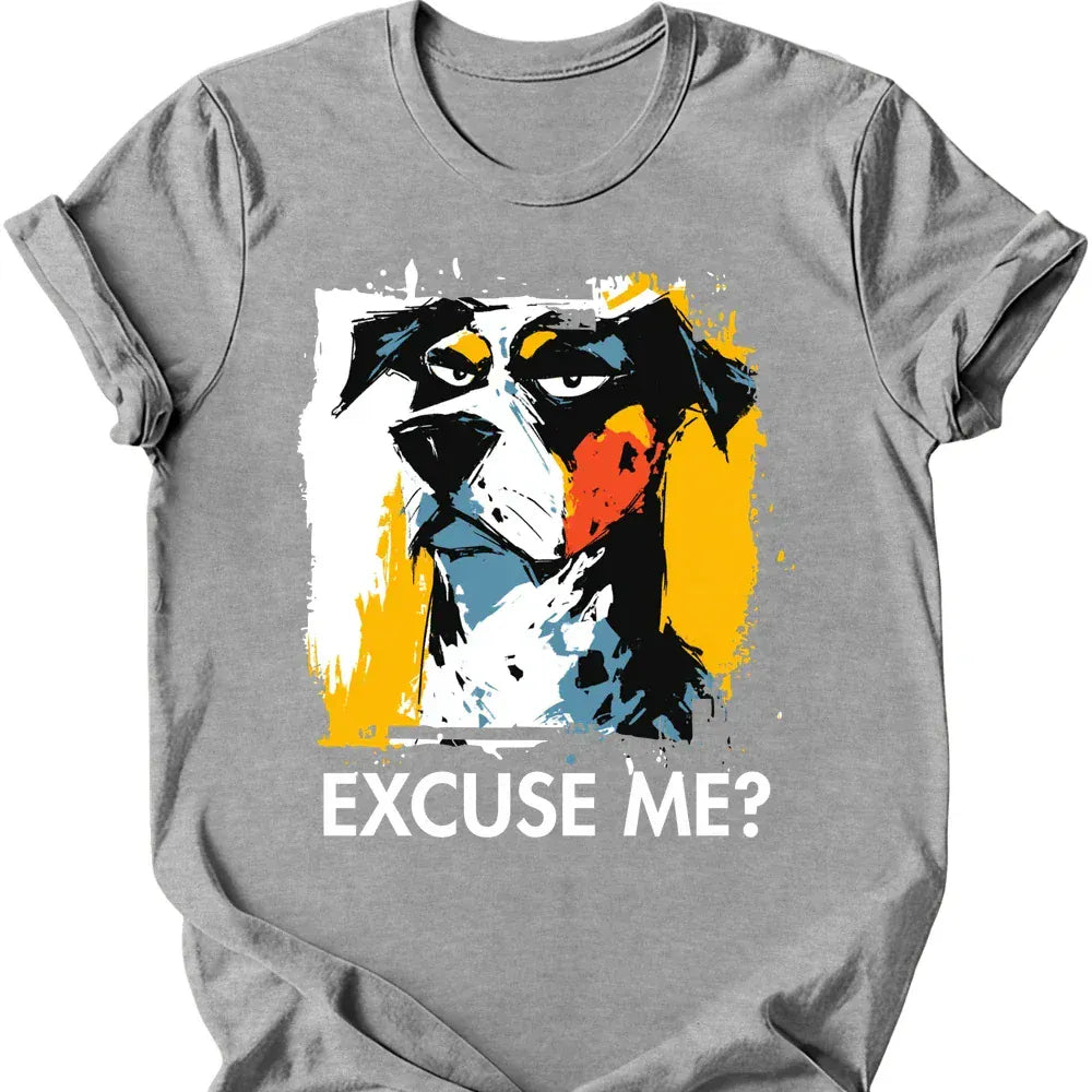 Catahoula Leopard excuse me tee sport grey