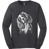 Cavalier King Charles Spaniel - Tilted Dog Long Sleeve