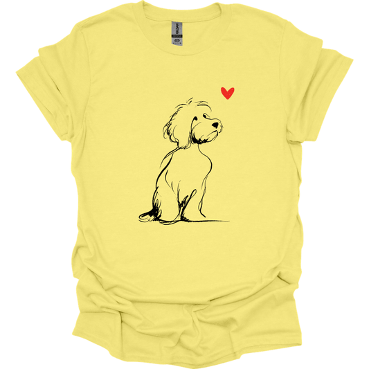 Cavapoo - Sketch Dog T-Shirt