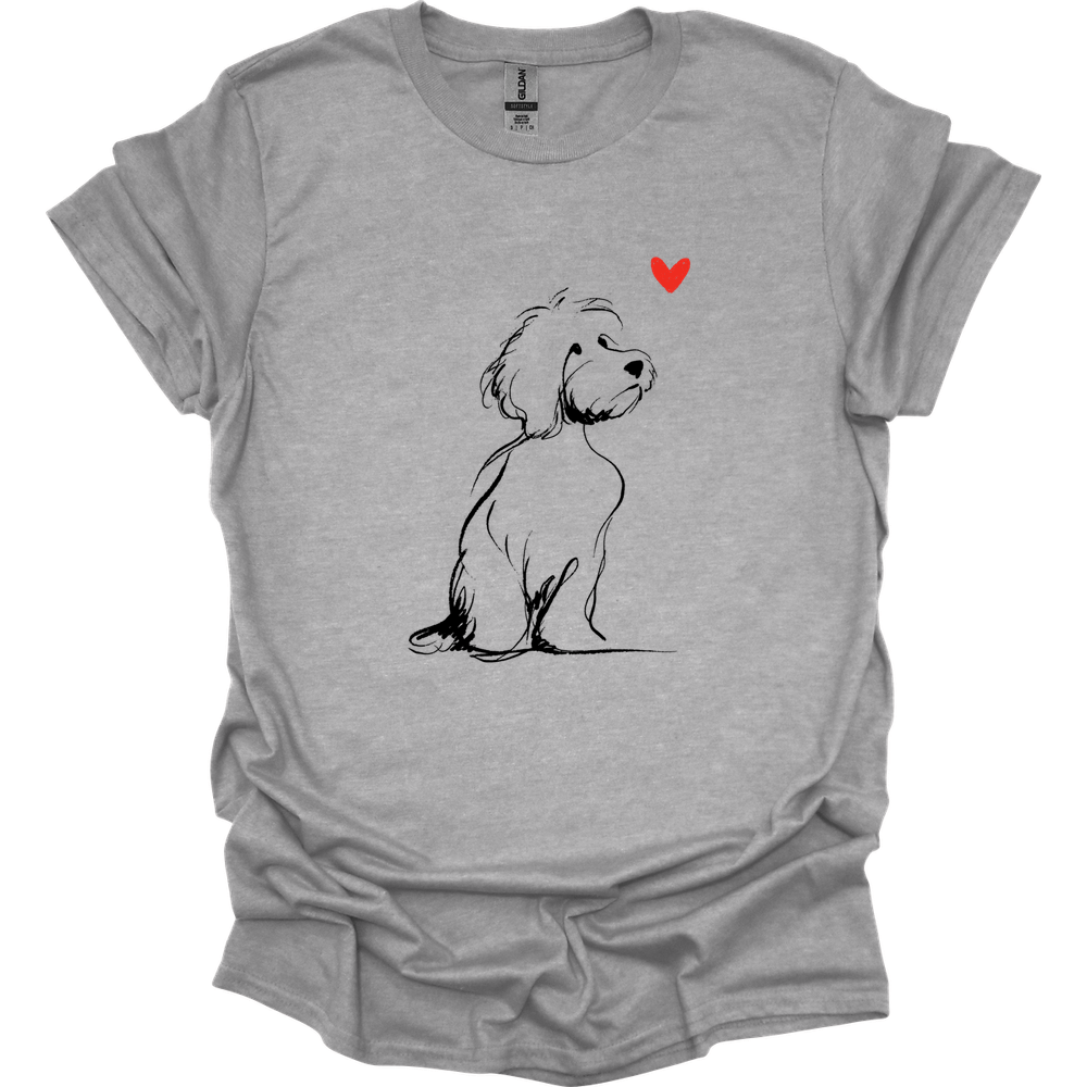 Cavapoo - Sketch Dog T-Shirt