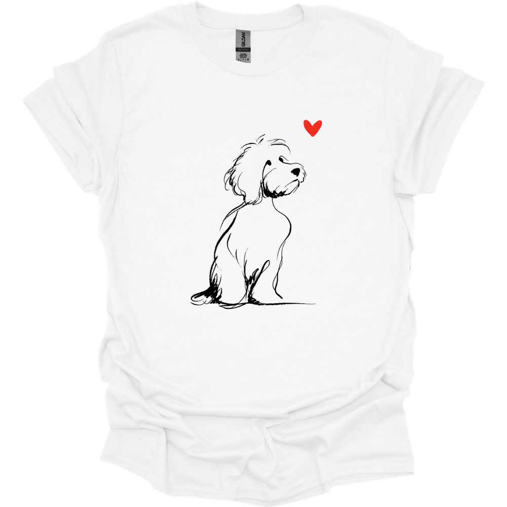 Cavapoo - Sketch Dog T-Shirt