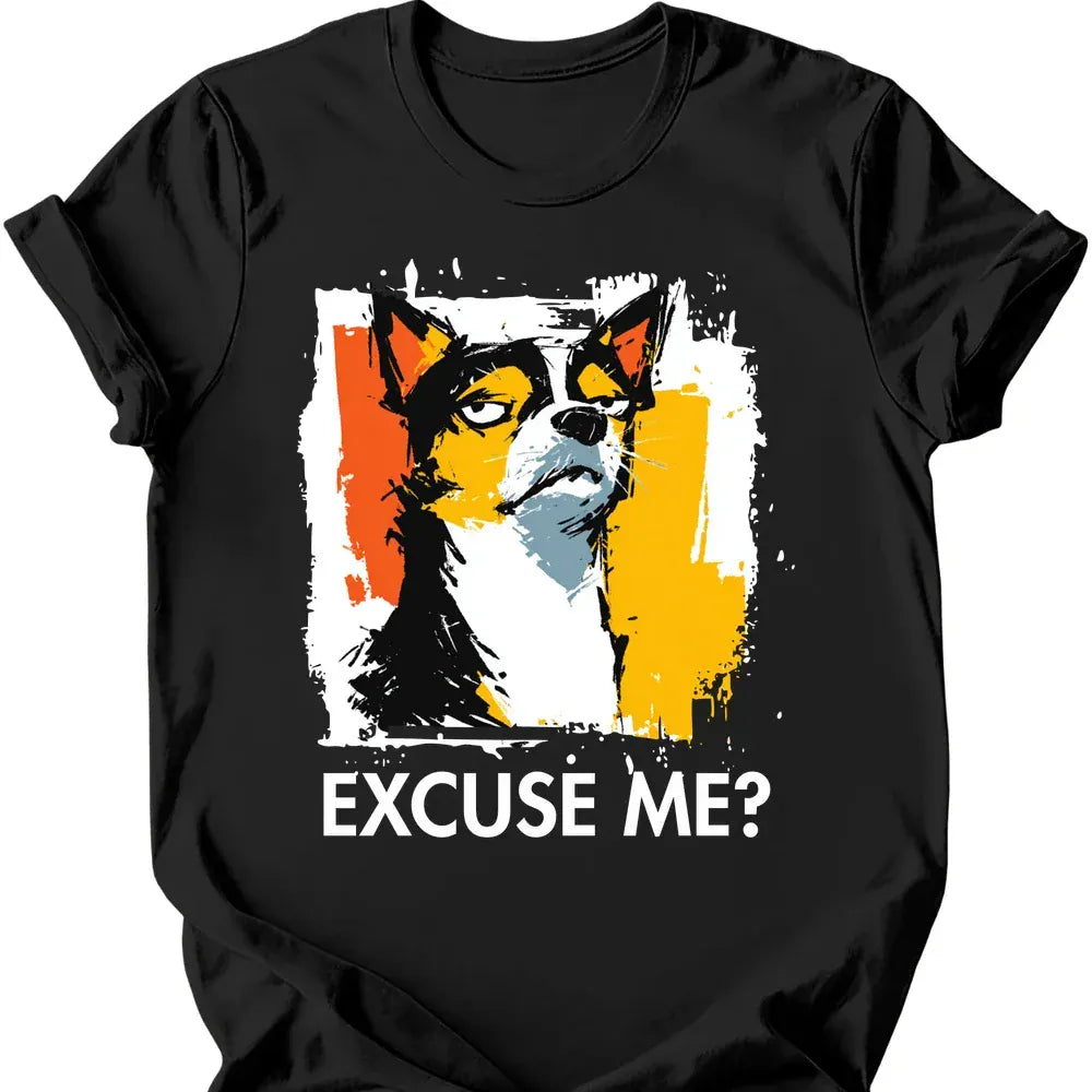 Chihuahua excuse me tee black