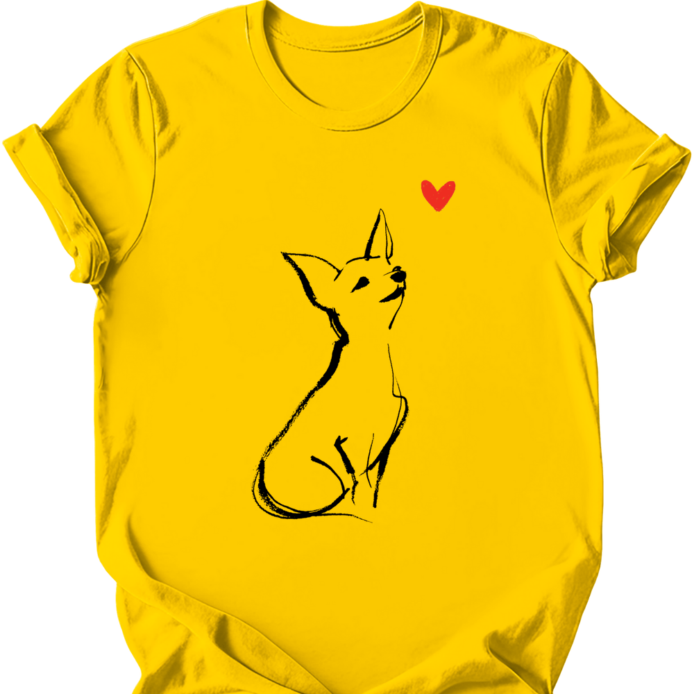 Chihuahua sketch tee daisy