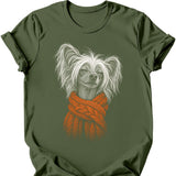 Chinese Crested - Winter Dog T-Shirt