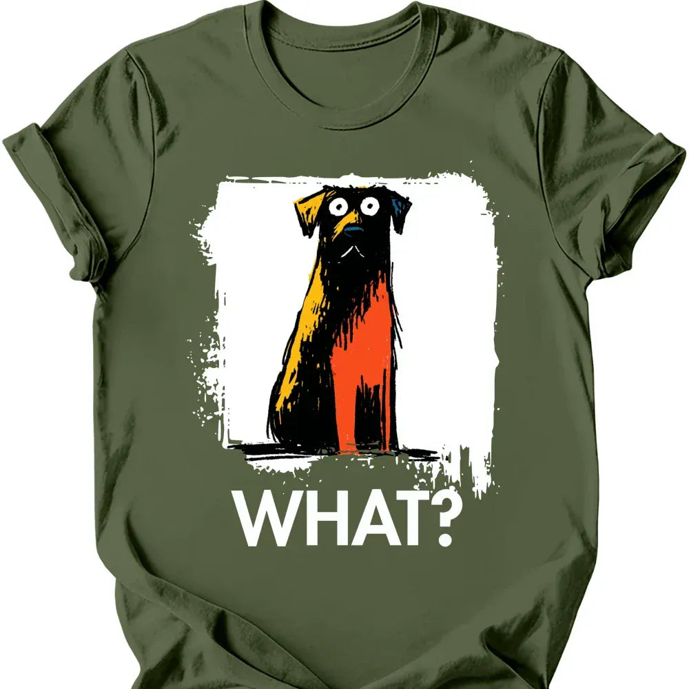 Chocolate Labrador what tee military green color