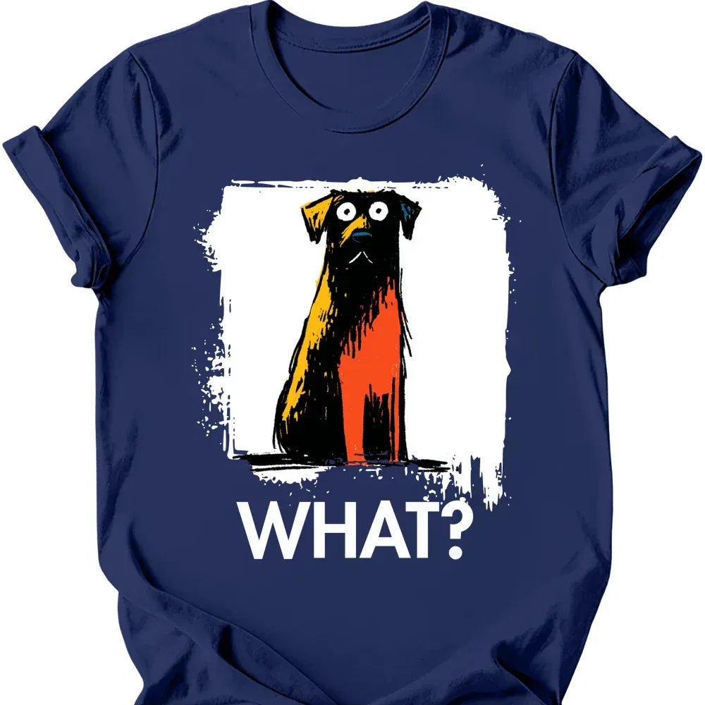 Chocolate Labrador what tee navy