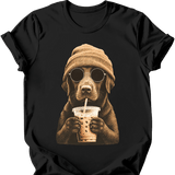 Chocolate Labrador - Hipster Dog T-Shirt