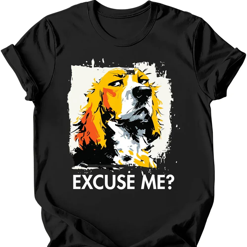 Cocker Spaniel excuse me tee black