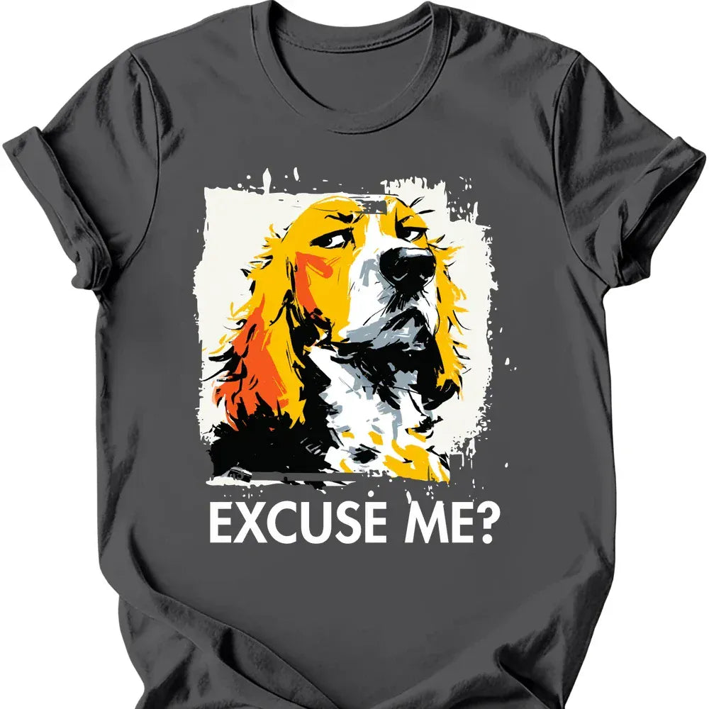 Cocker Spaniel excuse me tee charcoal