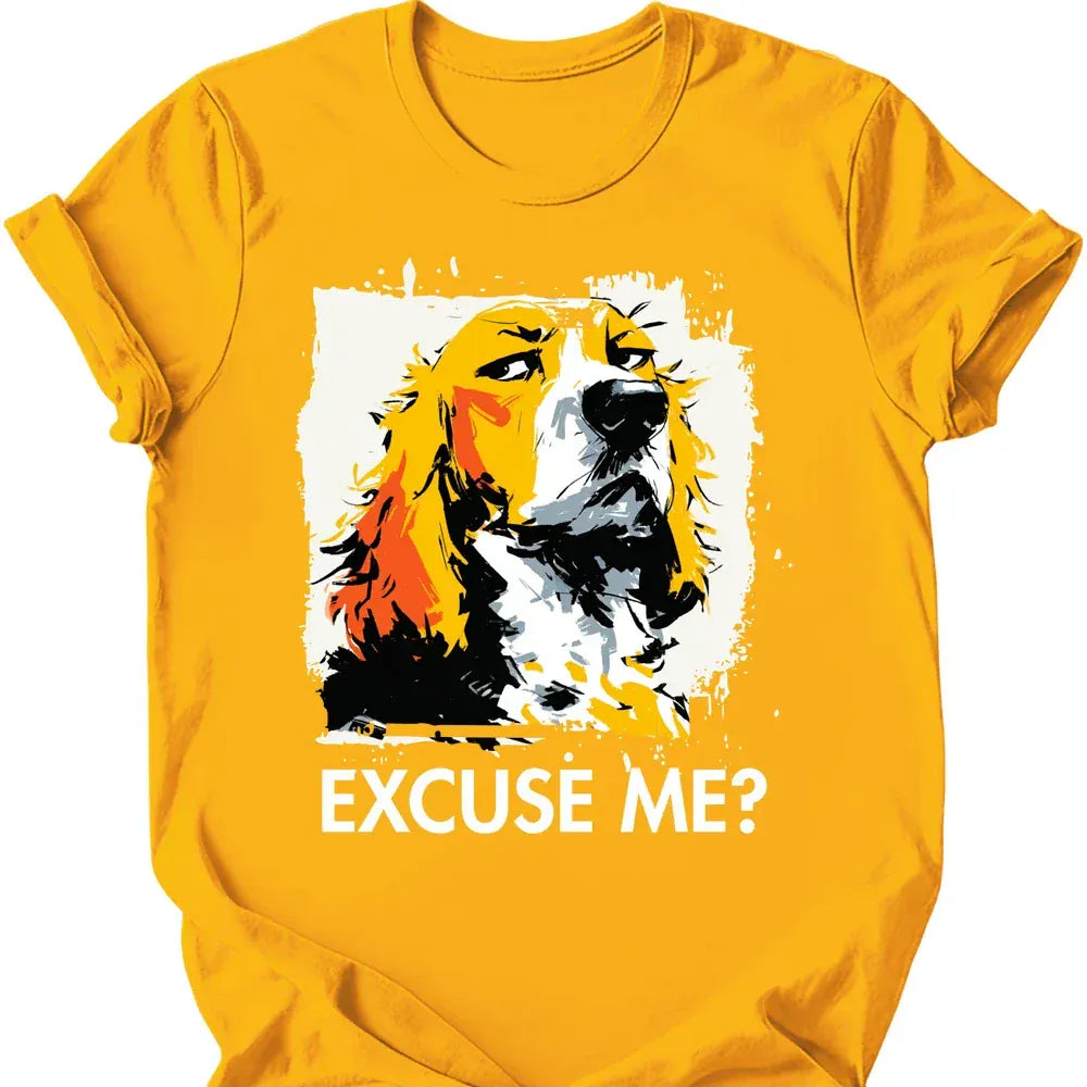 Cocker Spaniel excuse me tee gold