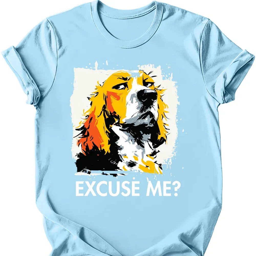 Cocker Spaniel excuse me tee light blue