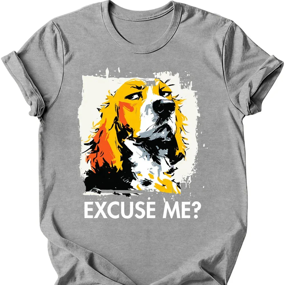 Cocker Spaniel excuse me tee sport grey