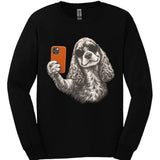 Cocker Spaniel - Selfie Dog Long Sleeve