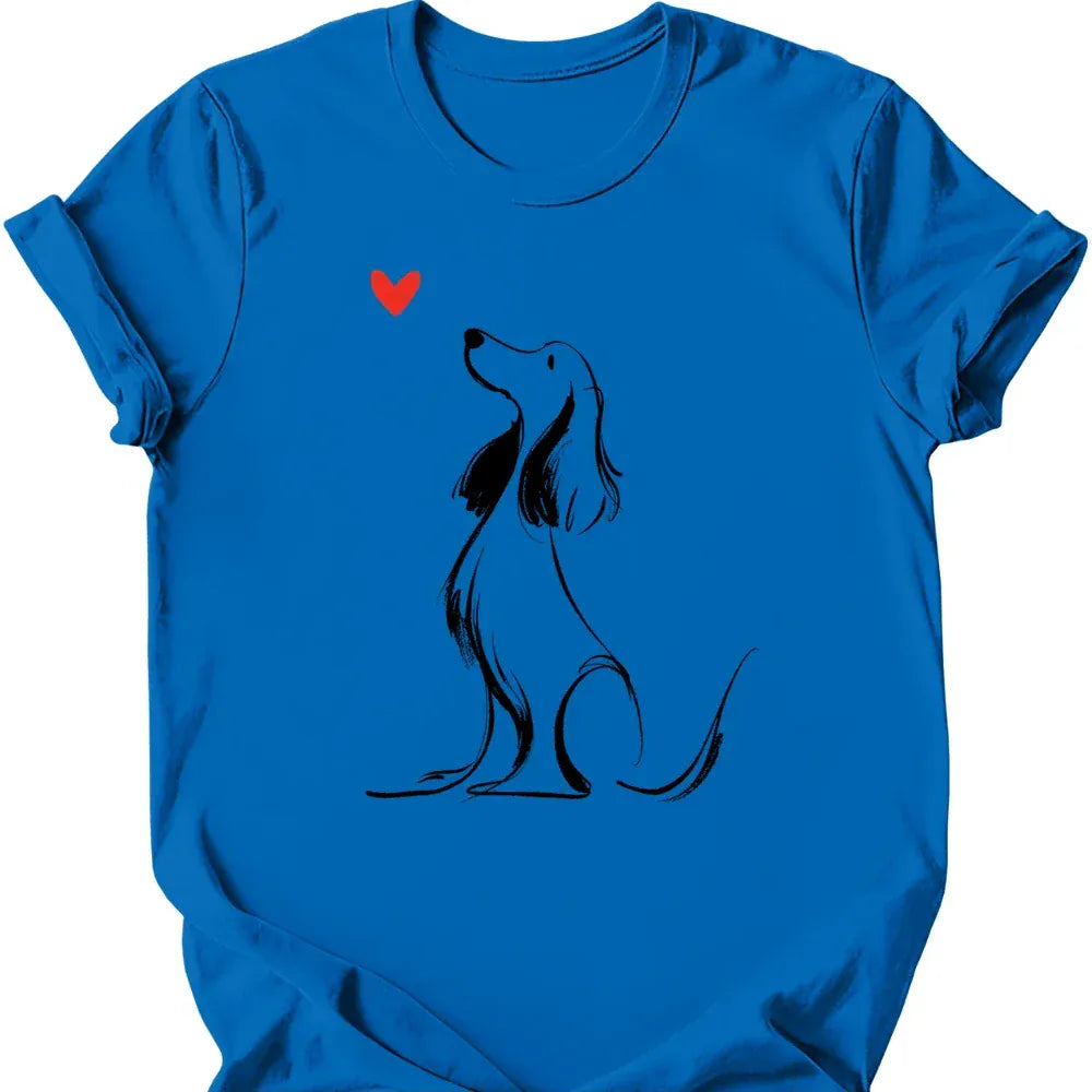 Cocker Spaniel sketch tee royal
