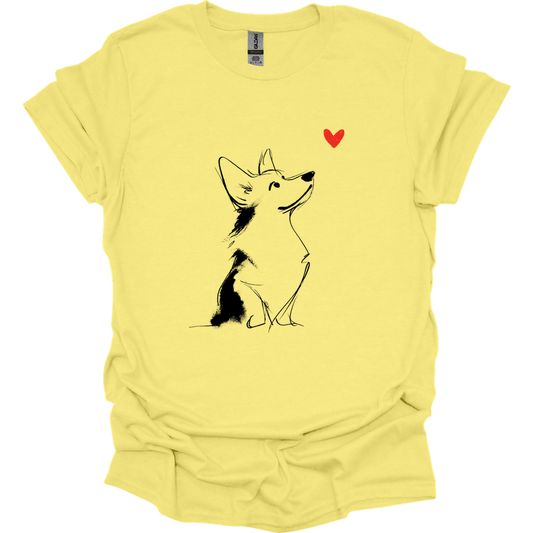 Corgi - Sketch Dog T-Shirt
