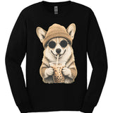Corgi - Hipster Dog Long Sleeve