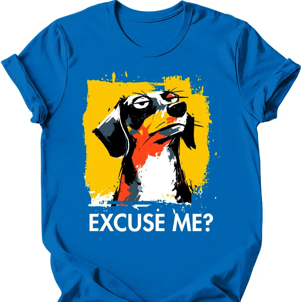 Dachshund excuse me tee royal