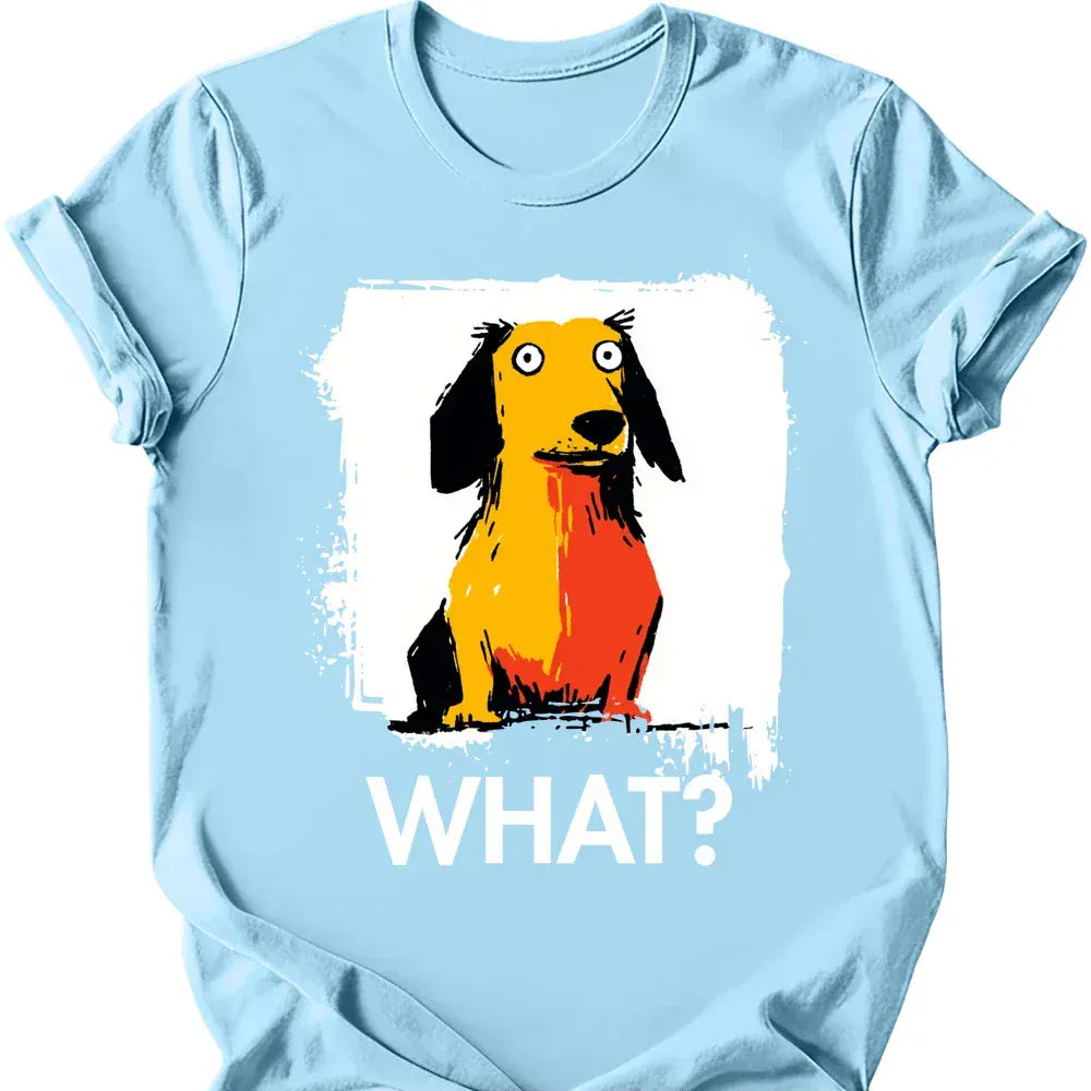 Dachshund what tee light blue