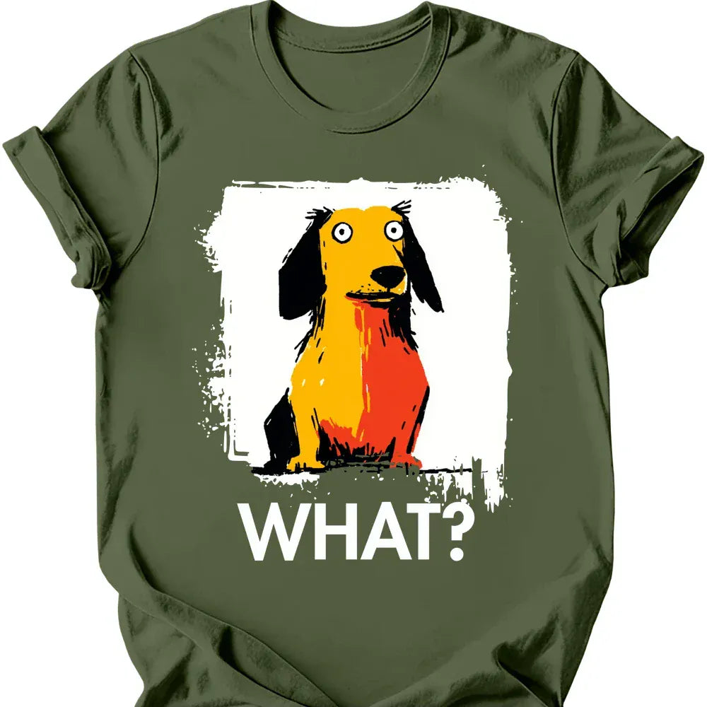 Dachshund what tee military green
