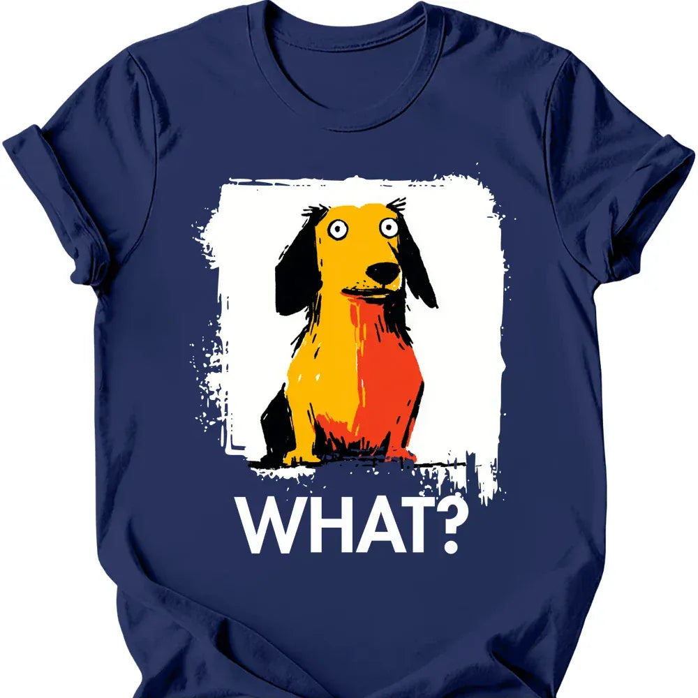 Dachshund what tee navy