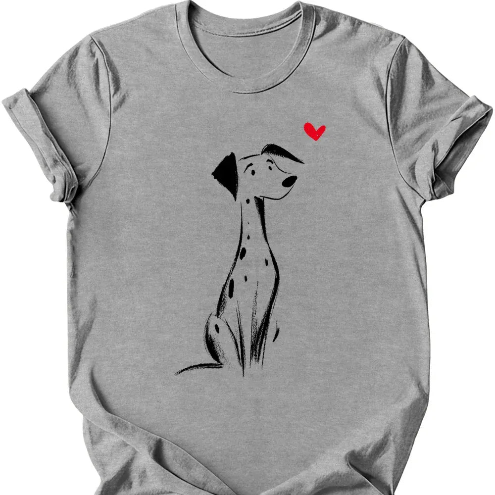 Dalmatian sketch tee sport grey