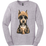 Doberman - Hipster Dog Long Sleeve