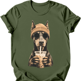 Doberman - Hipster Dog T-Shirt
