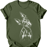 Doberman - Tilted Dog T-Shirt