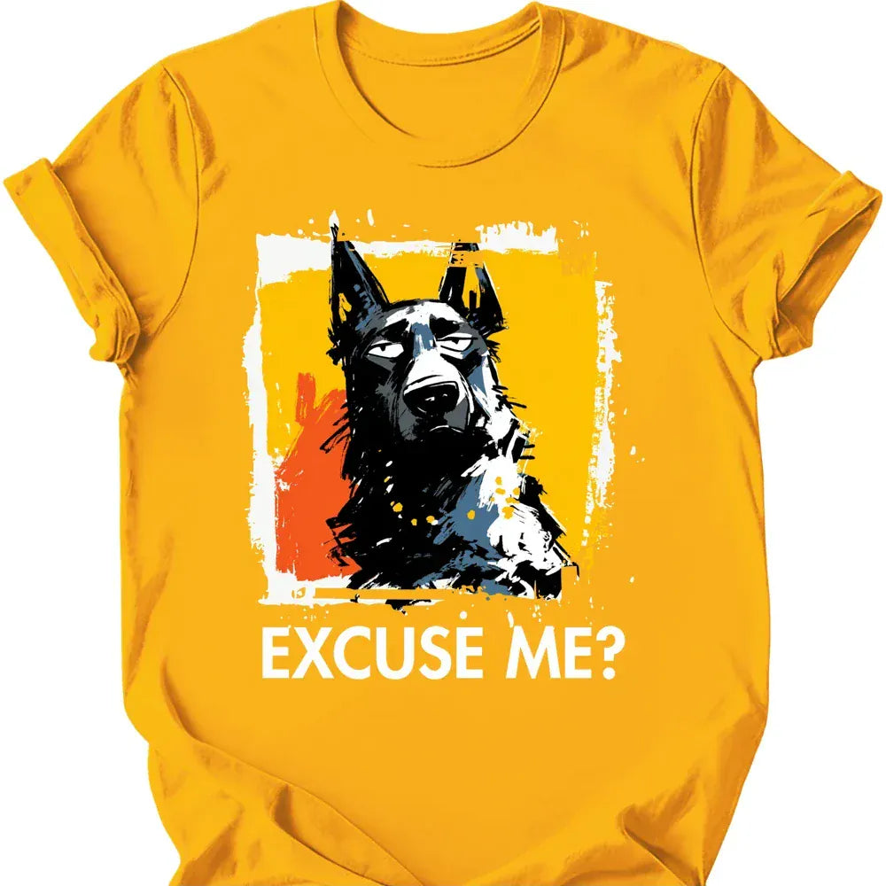 Dutch Shepherd excuse me tee gold