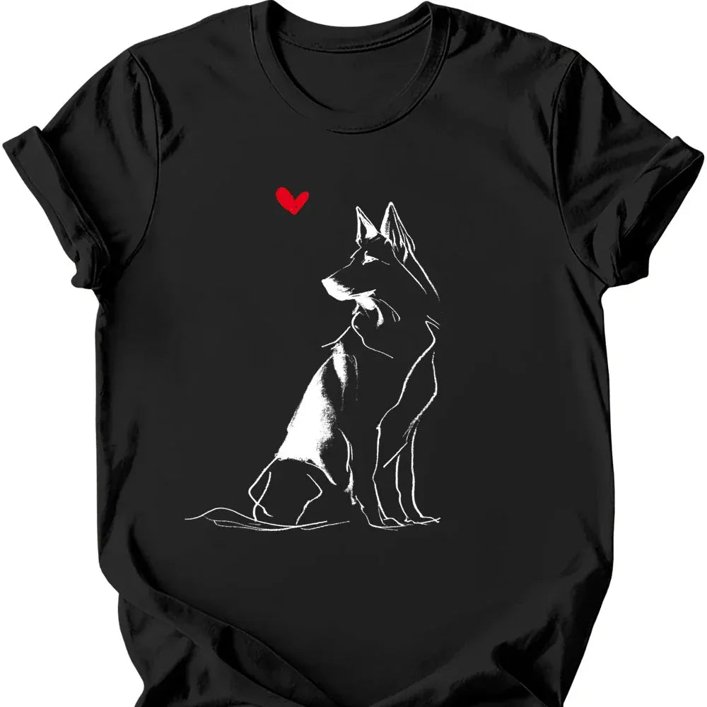 Dutch Shepherd sketch tee black