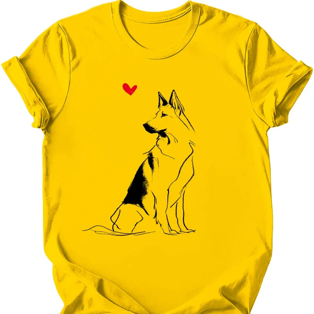 Dutch Shepherd sketch tee daisy