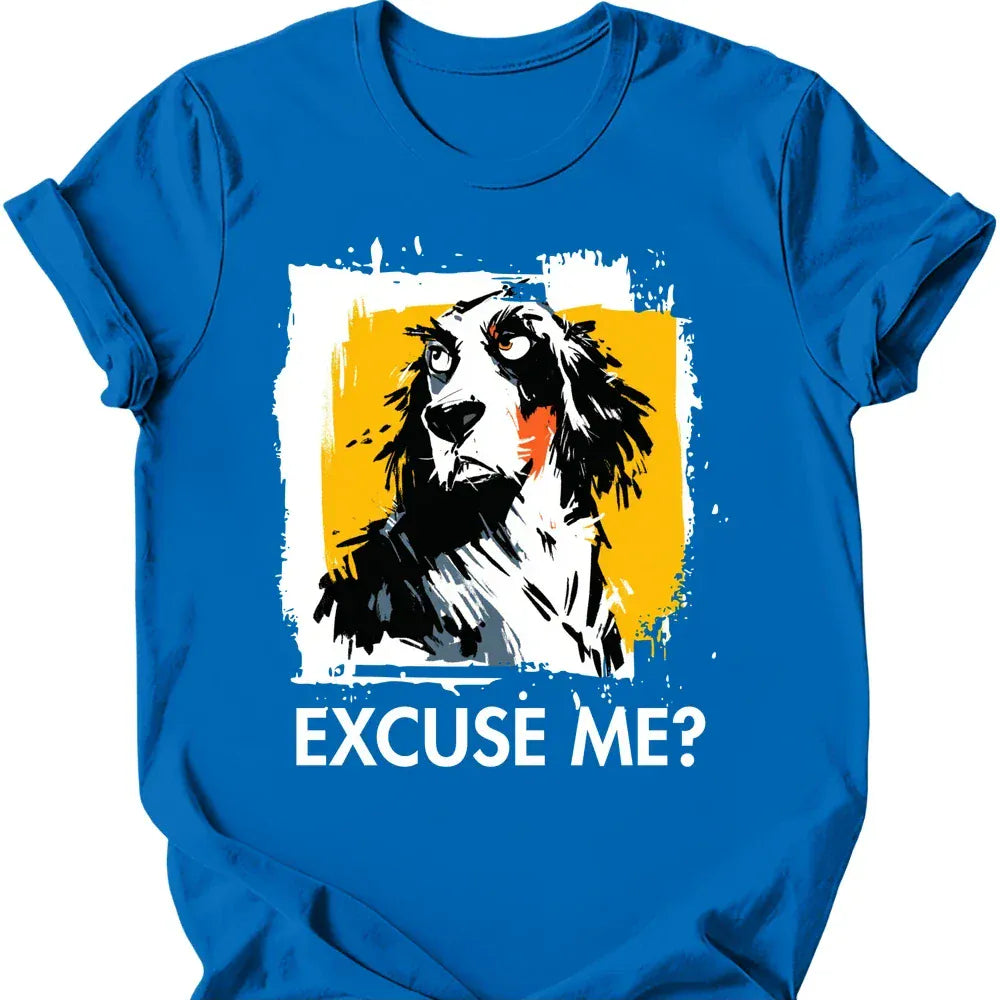 English Setter excuse me tee royal