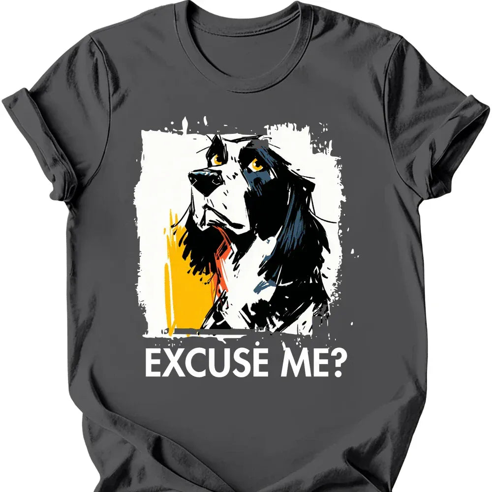 English Springer Spaniel excuse me tee charcoal