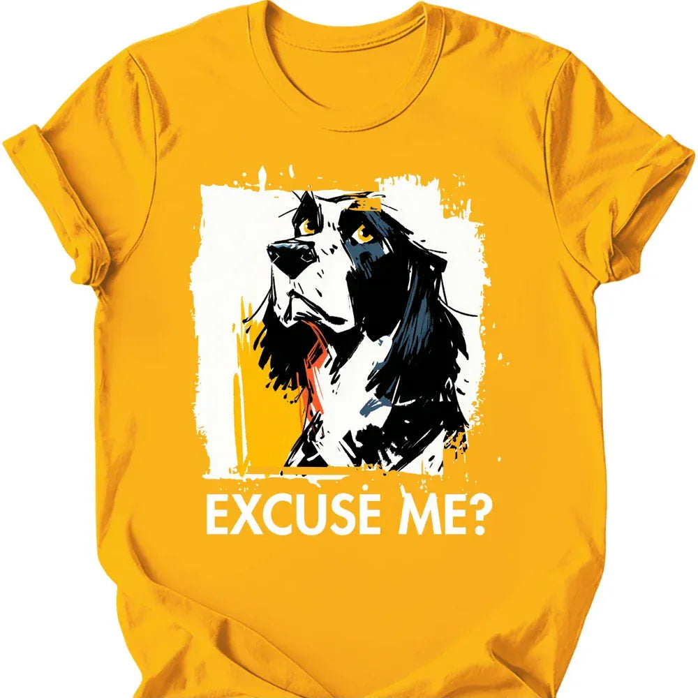 English Springer Spaniel excuse me tee gold