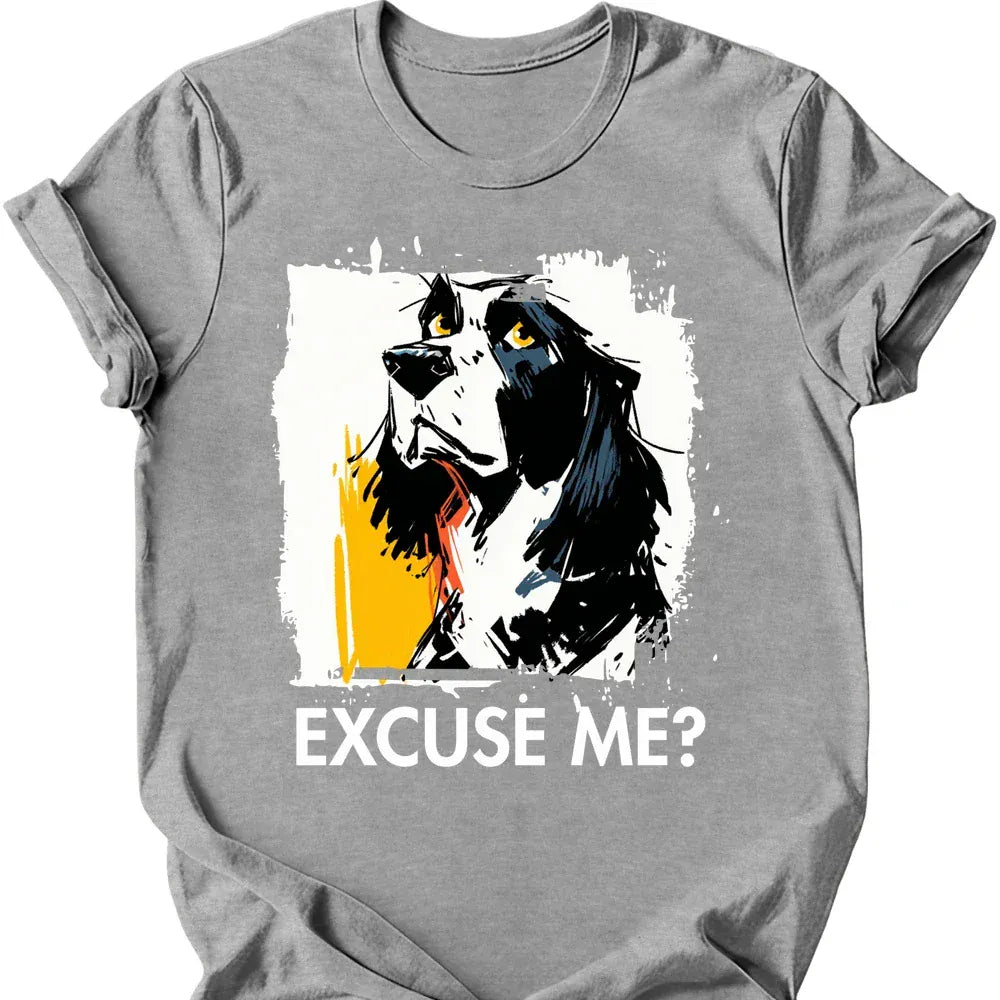 English Springer Spaniel excuse me tee sport grey